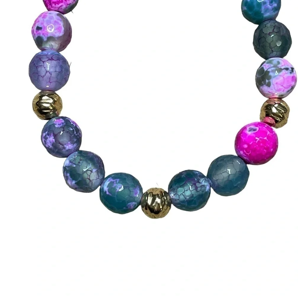 Etrusca Giotelli fuchsia Jasper beads NEW